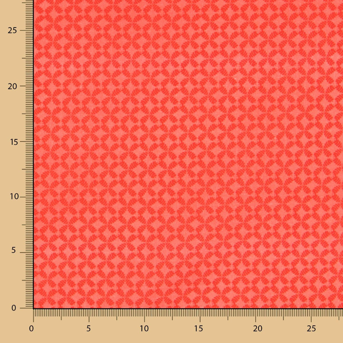 Baumwoll-Popeline Geometrisch Orange - Ribes y Casals