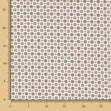 Popeline Flor Kubo Beige - Ribes y Casals