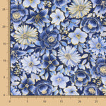 Amerikanische Patchwork Maxi Blume Blau - Ribes y Casals