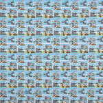 Super Mario Baumwolle Popeline Blau - Ribes y Casals