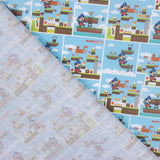 Super Mario Baumwolle Popeline Blau - Ribes y Casals