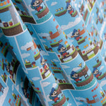 Super Mario Baumwolle Popeline Blau - Ribes y Casals