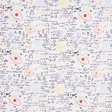 Popeline Baumwolle Baumwolle Schiefer Mathematik - Ribes y Casals