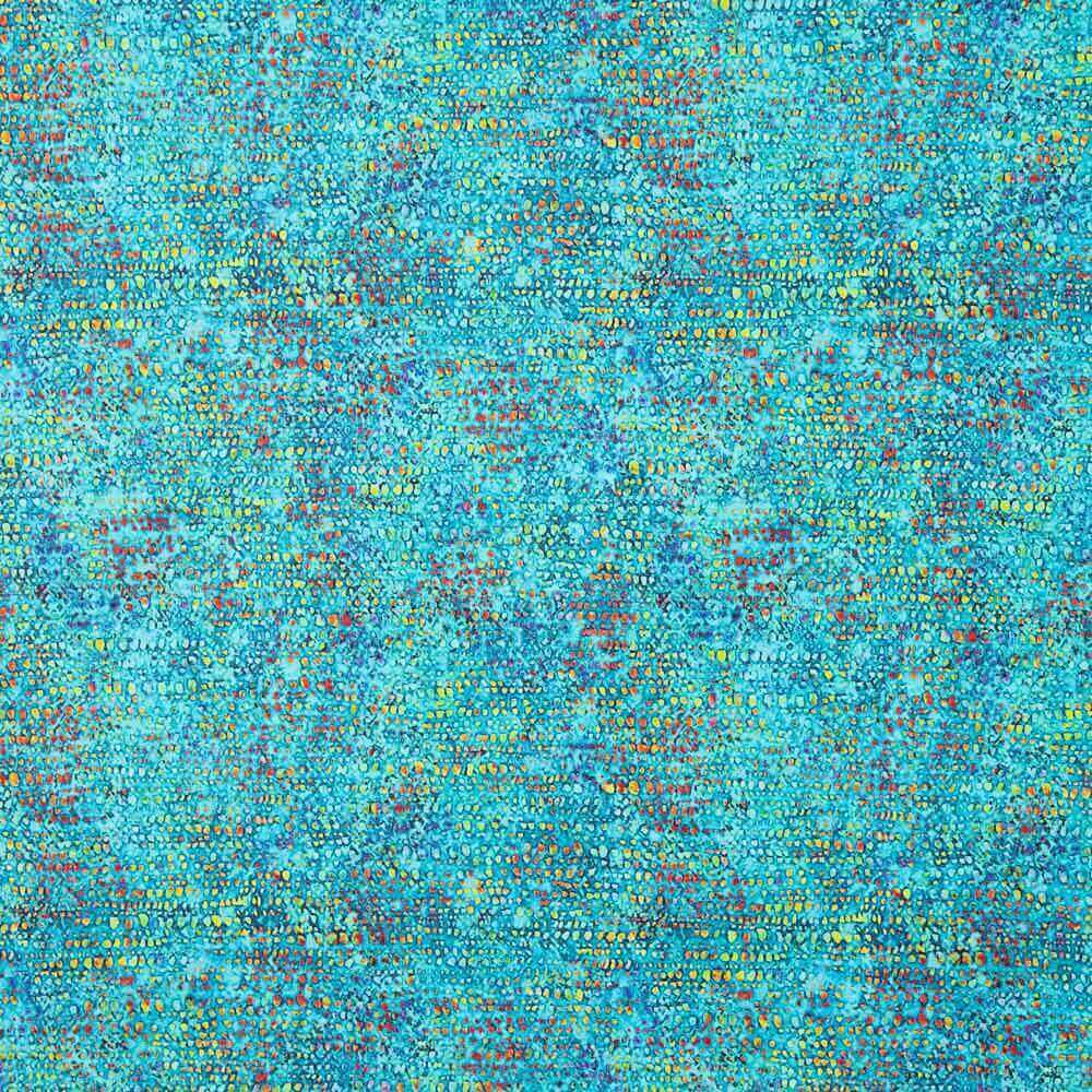 American Patchwork Batik Stickerei Türkis - Ribes y Casals