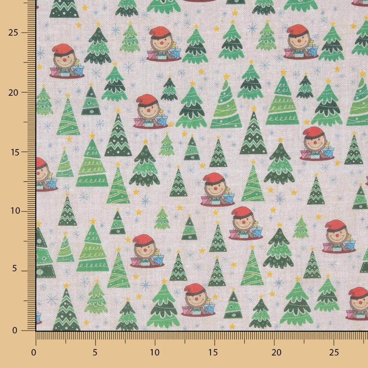 Popeline Weihnachten Cagatió Grün - Ribes y Casals