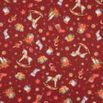 Weihnachten Popeline Caballito Bordeaux - Ribes y Casals