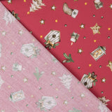 Weihnachten Popeline Windlichter Rot - Ribes y Casals