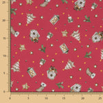 Weihnachten Popeline Windlichter Rot - Ribes y Casals