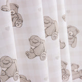 Popeline Baumwolle Popeline Teddybär Taupe Square - Ribes y Casals
