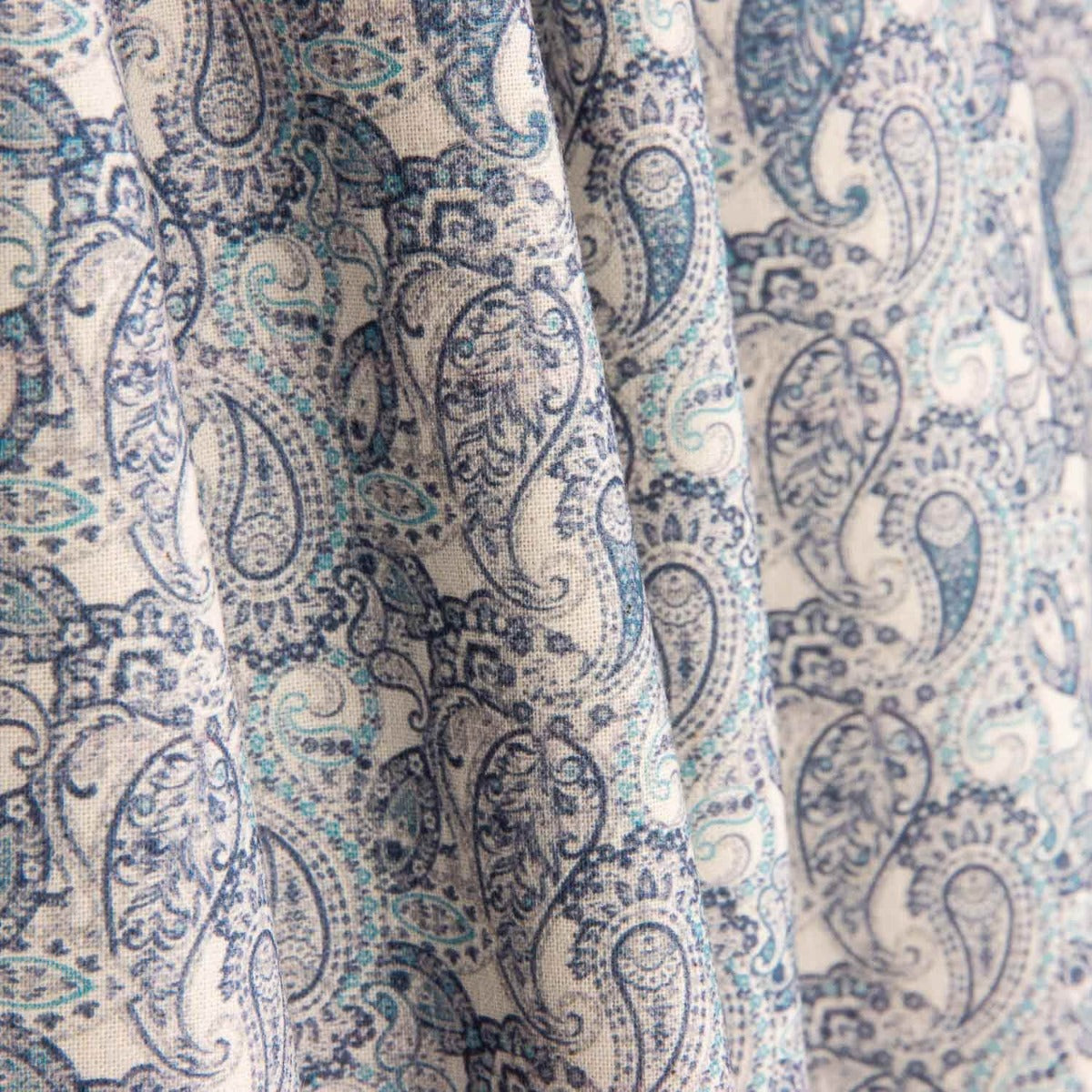 Vintage Paisley Popeline Vintage Blau - Ribes y Casals