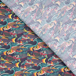 Baumwoll-Popeline Popeline Koi Fish Grün 100 x 140 cm - Ribes y Casals