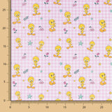 Popeline Baumwolle Tweety Rosa - Ribes y Casals