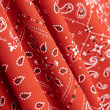 Oeko-Tex® Rotes Kopftuch aus Baumwollpopeline - Ribes y Casals