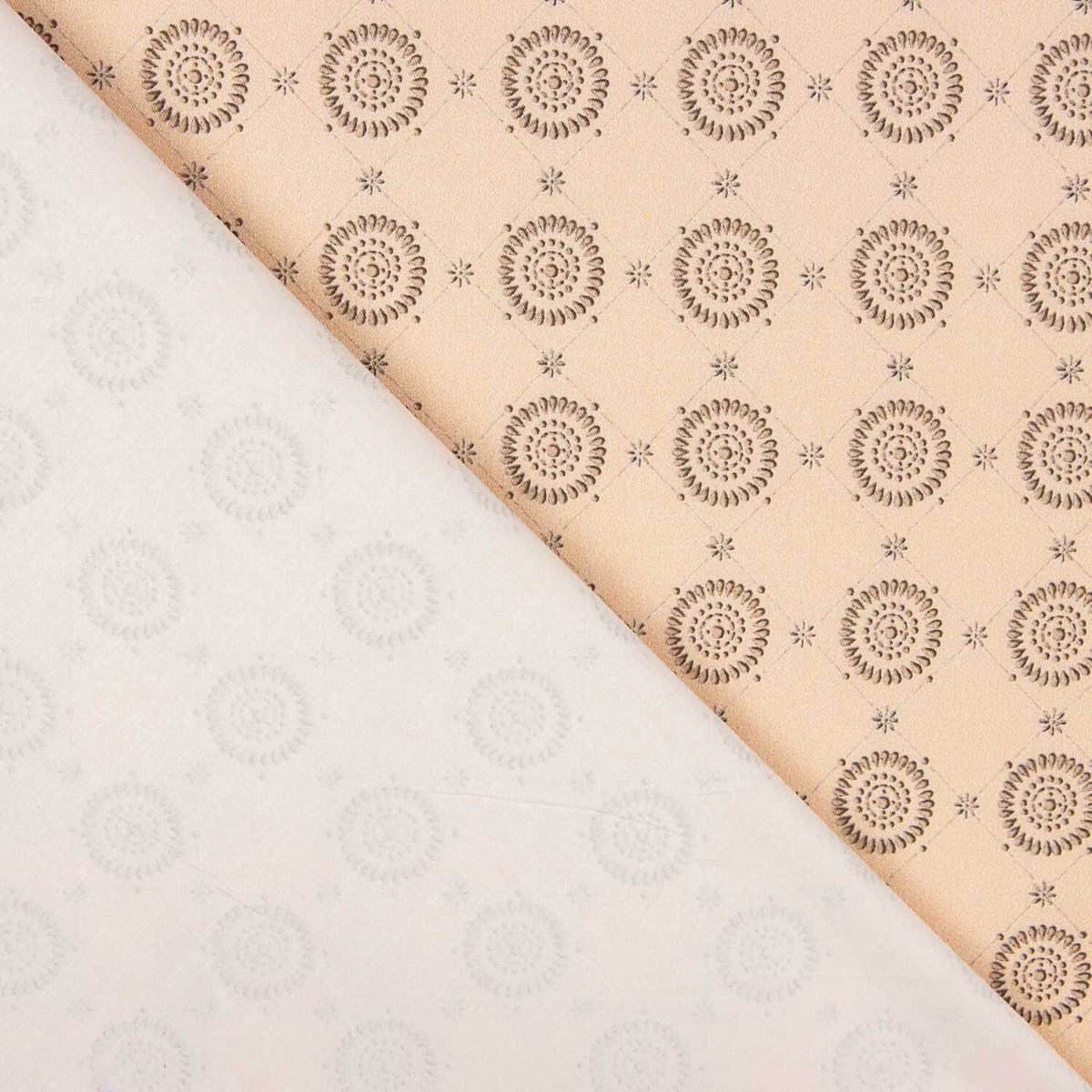 Maya Bedruckte Spandex-Popeline Popeline Druck 95 x 145 cm - Ribes y Casals