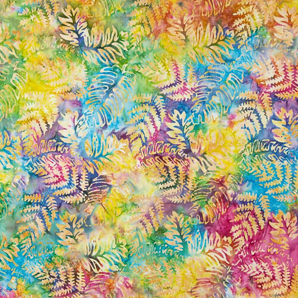 Batikblätter Mehrfarbig Gelb - Ribes y Casals