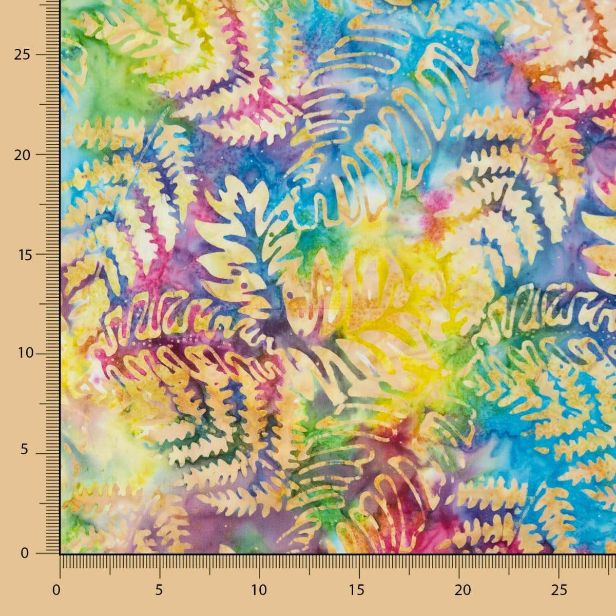 Batikblätter Mehrfarbig Gelb - Ribes y Casals