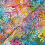 Batik Multicolour Blätter Rosen - Ribes y Casals