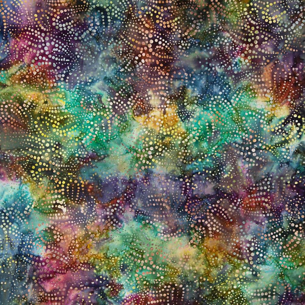 Mehrfarbige Tupfen-Batik - Ribes y Casals