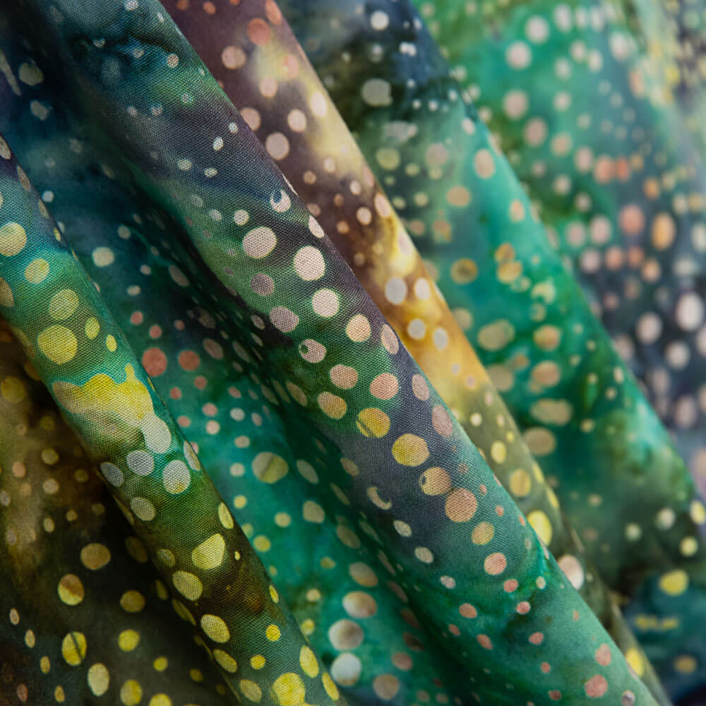Mehrfarbige Tupfen-Batik - Ribes y Casals
