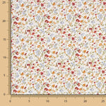 Viskose Popeline Floral Ecru - Ribes y Casals