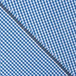 Mini Blue Checked Cotton Poplin - Ribes y Casals