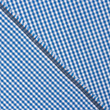 Mini Blue Checked Cotton Poplin - Ribes y Casals