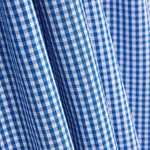 Mini Blue Checked Cotton Poplin - Ribes y Casals