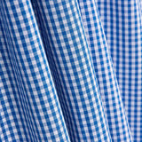 Mini Blue Checked Cotton Poplin - Ribes y Casals
