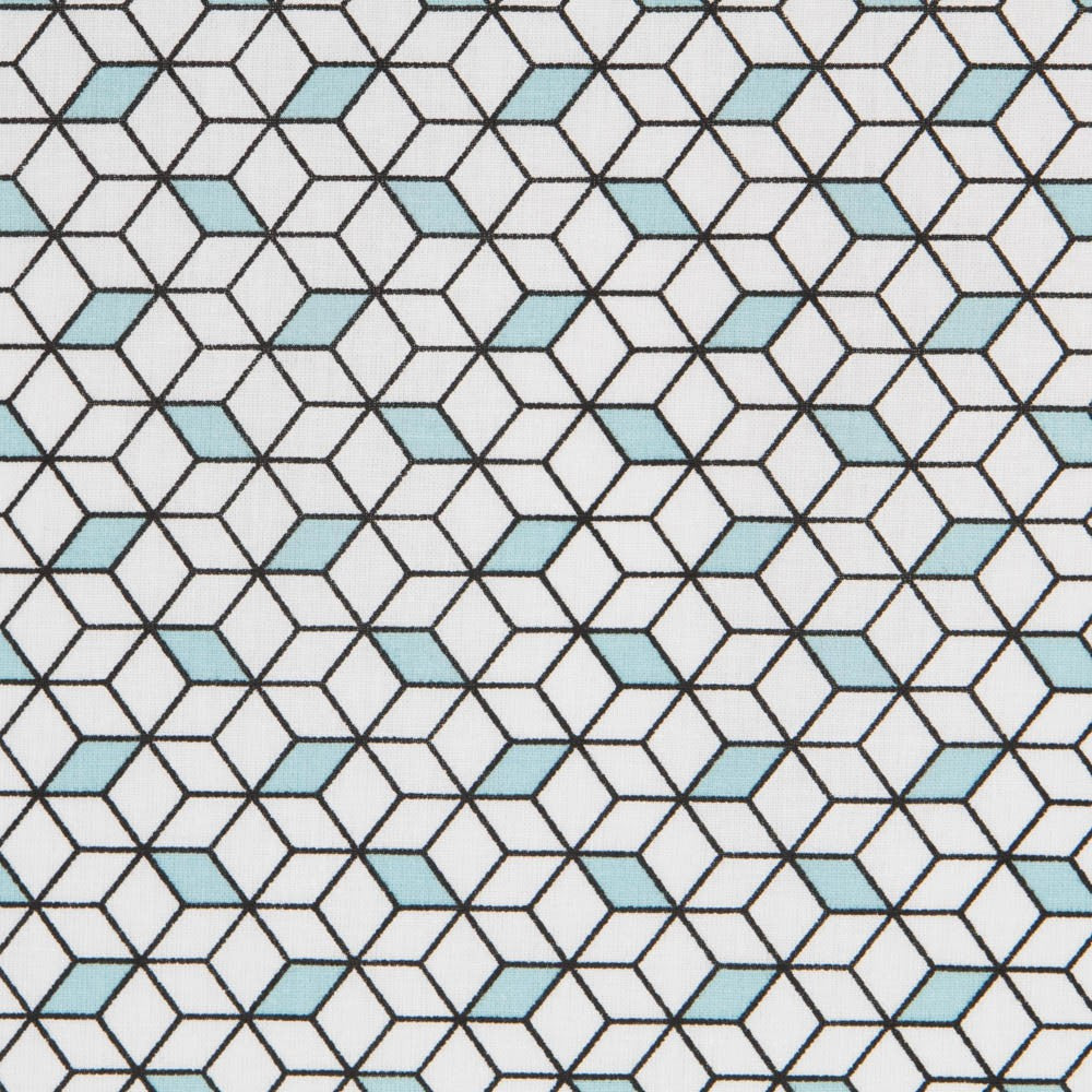 Popeline Baumwolle Cubic Blau - Ribes y Casals