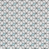 Popeline Baumwolle Cubic Blau - Ribes y Casals