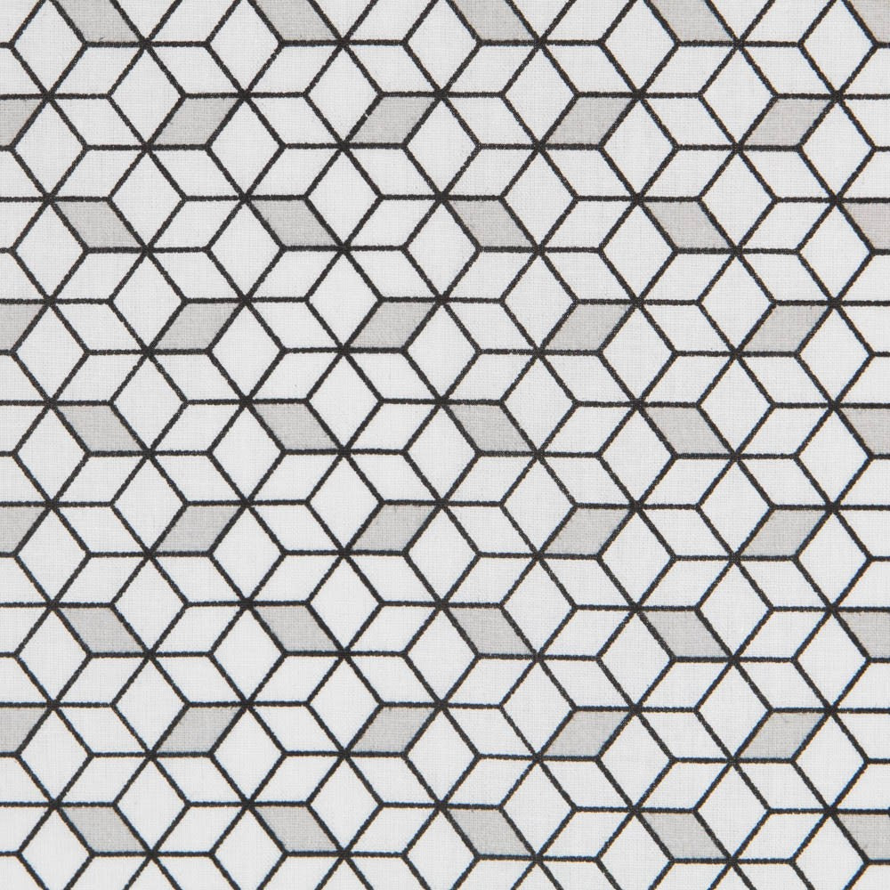 Baumwollpopeline Cubic Grey - Ribes y Casals
