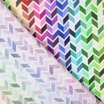 Mehrfarbige Chevron Popeline aus Baumwolle Mehrfarbig - Ribes y Casals