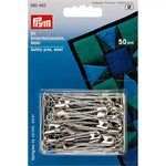 Prym-Sicherheitsnadeln 085463, silberfarben, 50 mm, Nr. 3 – 50er-Pack - Ribes y Casals