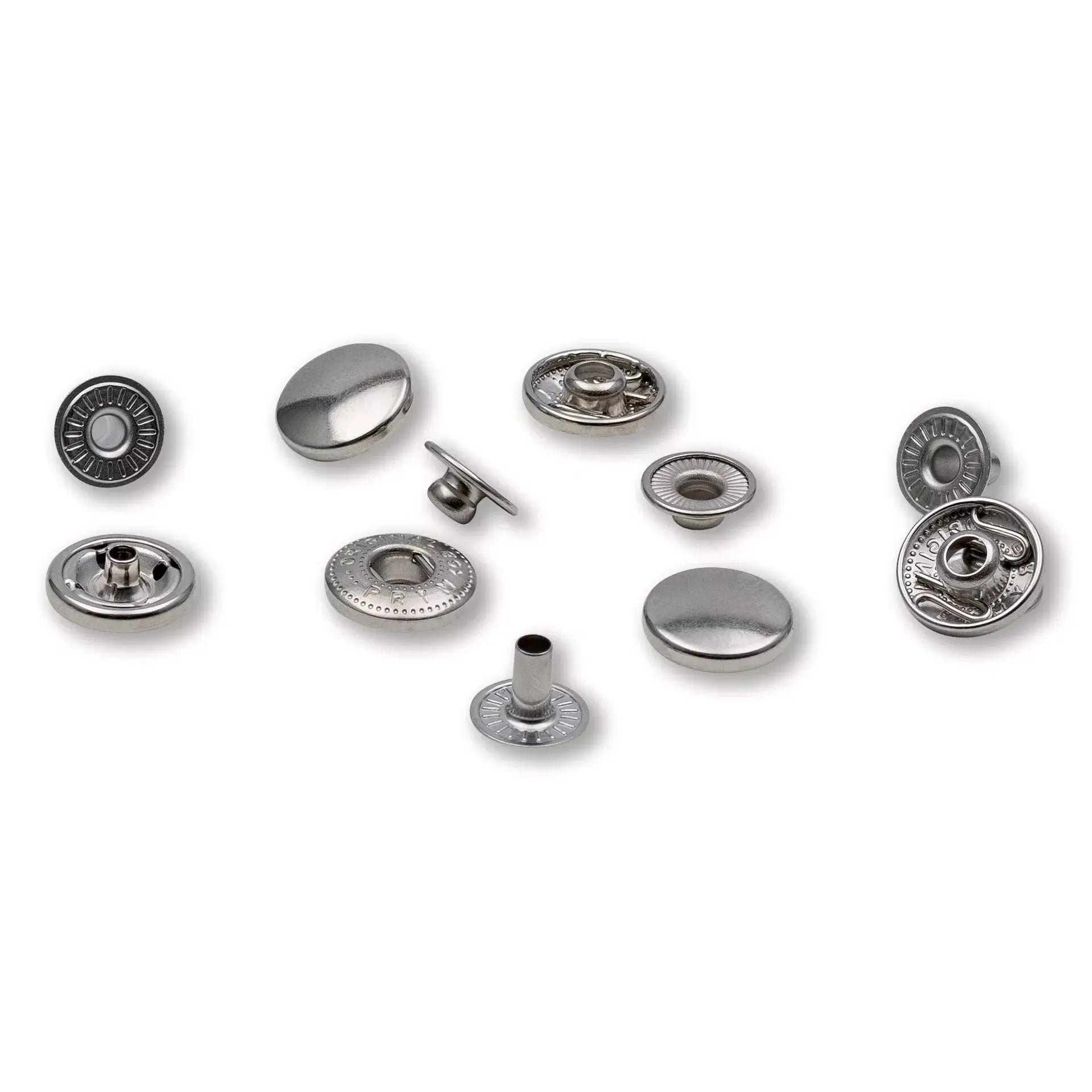Prym Anorak Druckknöpfe 12 mm silberfarben - Ribes y Casals