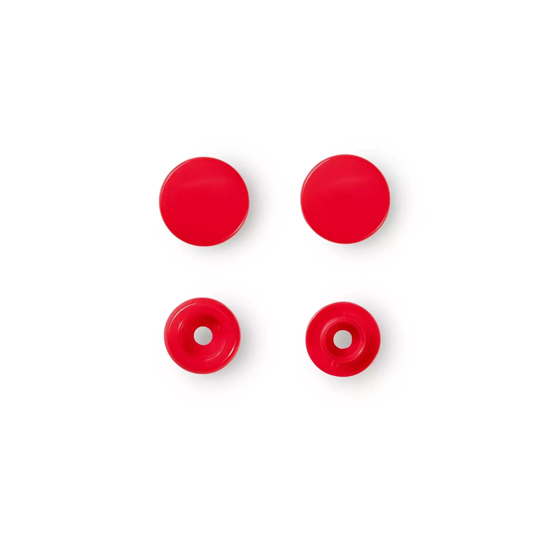 Prym Color Snaps Druckknöpfe 12,4 mm Hellrot - Ribes y Casals
