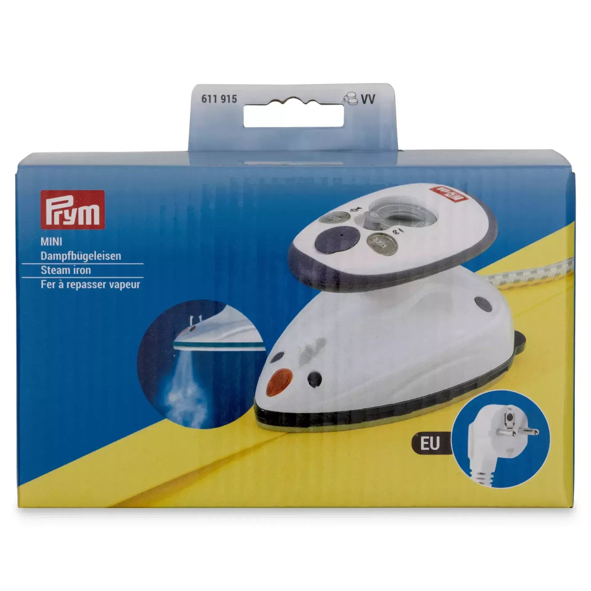 Prym Mini-Dampfbügeleisen – Kompaktes Reise-Dampfbügeleisen mit Dual-Spannung - Ribes y Casals