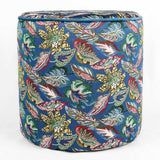Tropisch blauer dekorativer Pouffe 40x43cm - Ribes y Casals