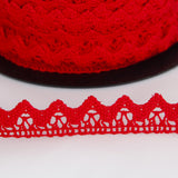 Spitze Baumwolle Rot 10mm - Ribes y Casals