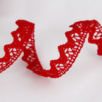 Spitze Baumwolle Rot 10mm - Ribes y Casals