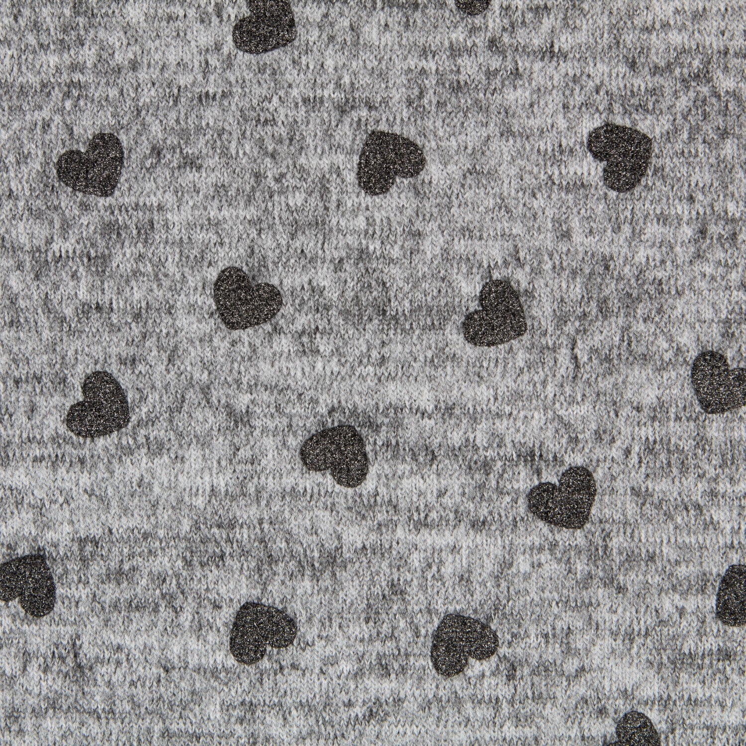 Grauer Glitzer-Fleece-Strick - Ribes y Casals