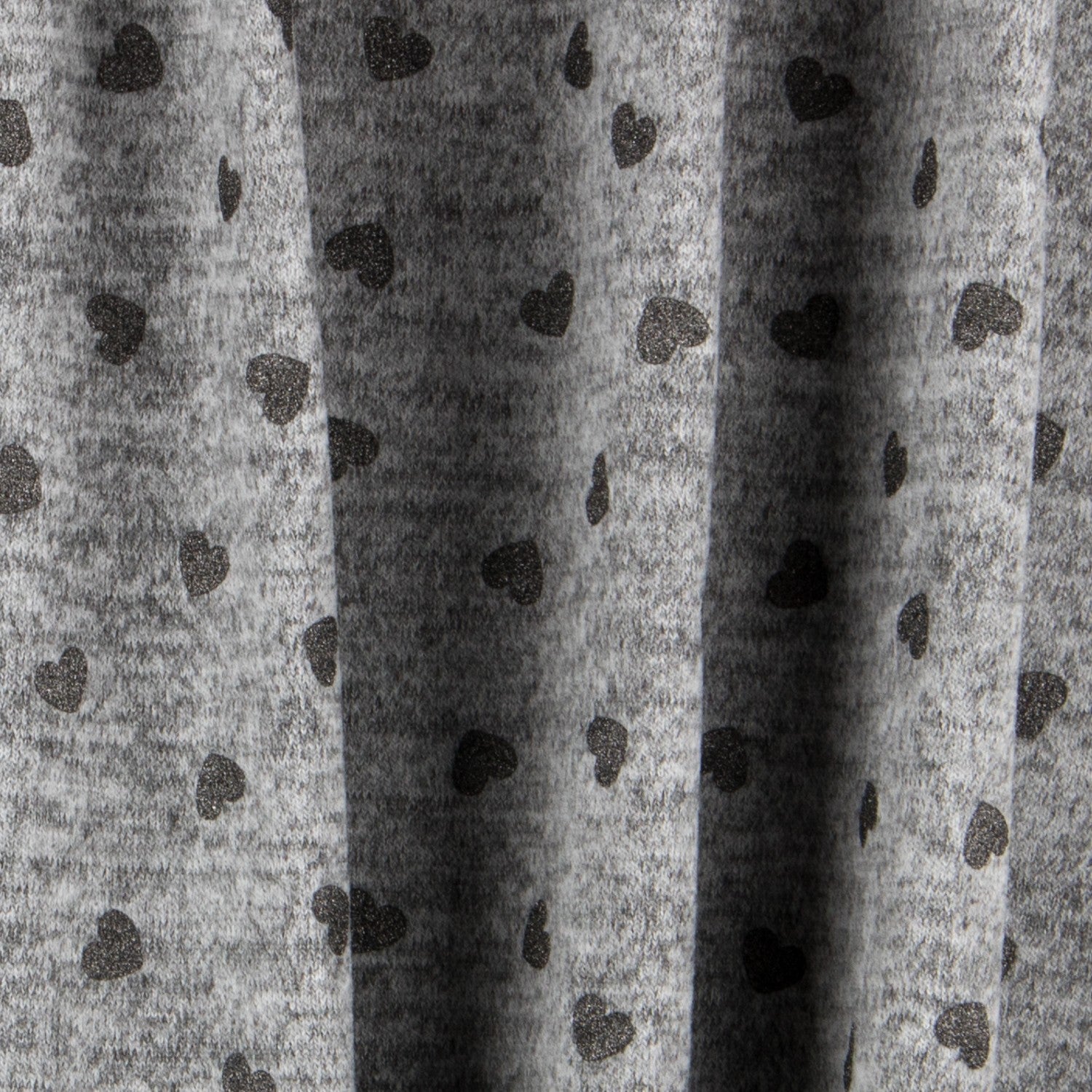Grauer Glitzer-Fleece-Strick - Ribes y Casals