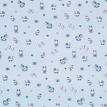Gestrickte Baumwolle Farm Blau - Ribes y Casals