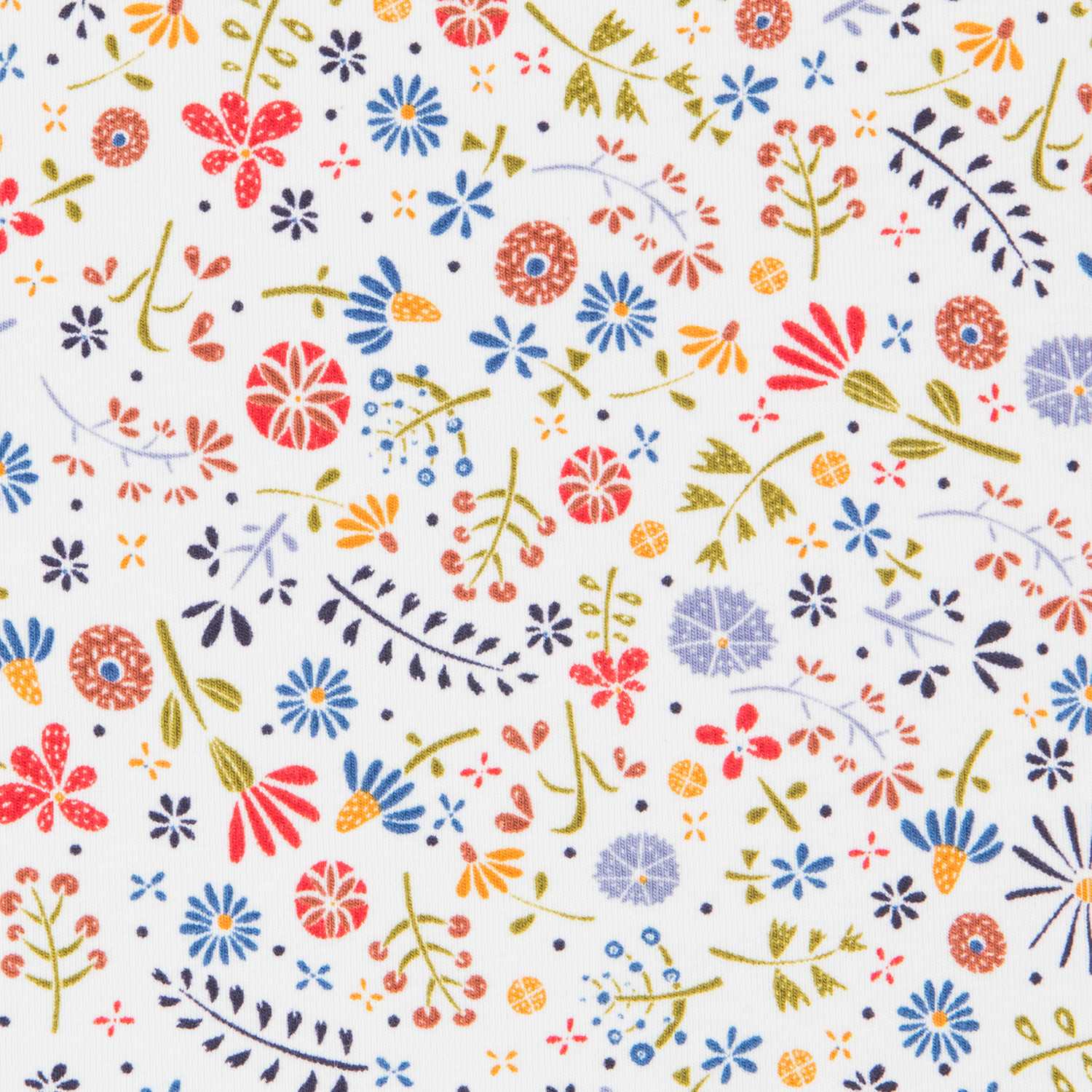 Rohbaumwolle Floral Cotton Knit - Ribes y Casals