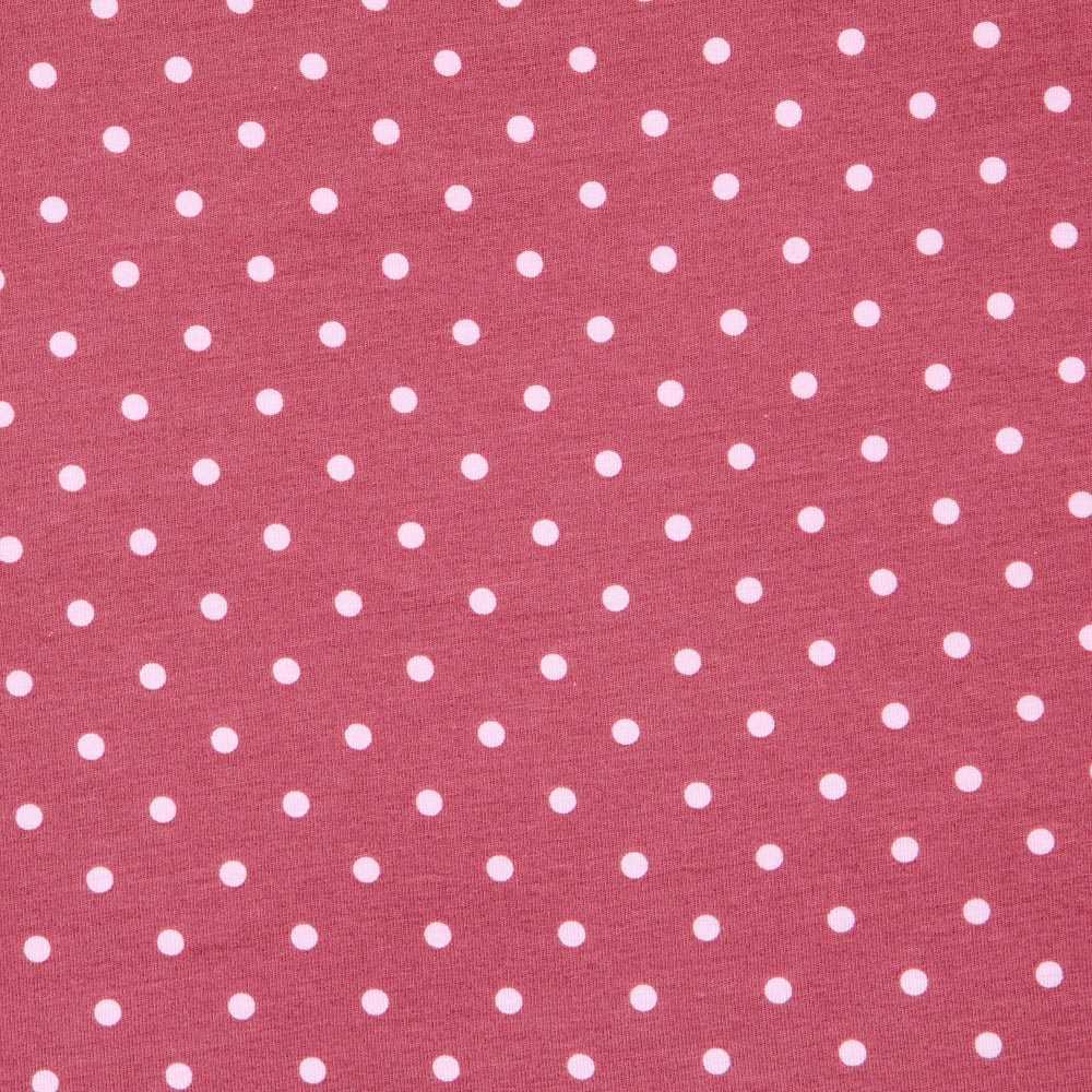 Gestrickte Baumwolle Polka Dots Marsala - Ribes y Casals