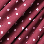 Gestrickte Baumwolle Polka Dots Marsala - Ribes y Casals