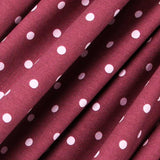 Gestrickte Baumwolle Polka Dots Marsala - Ribes y Casals