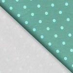 Gestrickte Baumwolle Polka Dots Mint - Ribes y Casals
