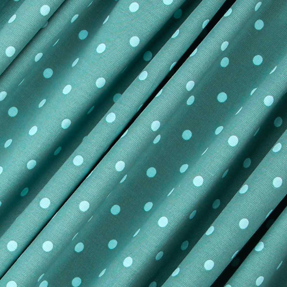 Gestrickte Baumwolle Polka Dots Mint - Ribes y Casals