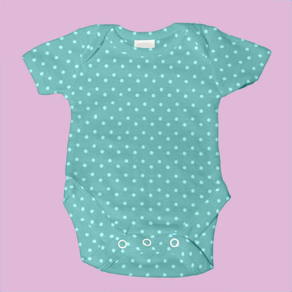 Gestrickte Baumwolle Polka Dots Mint - Ribes y Casals