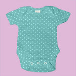 Gestrickte Baumwolle Polka Dots Mint - Ribes y Casals